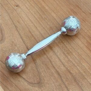 Vintage Sterling Silver (.925) Mexico Baby Rattle with Soft, Pleasant Jingle